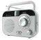 SOUNDMASTER TR410WS PORTABLE AM FM RADIO WHIT...