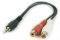 CABLEXPERT CCA-406 3.5MM PLUG TO 2XRCA SOCKET...