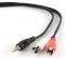 CABLEXPERT CCA-458-2.5M 3.5MM STEREO TO RCA P...