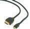 CABLEXPERT CC-HDMID-10 HDMI CABLE MALE TO MICRO D-MALE GOLD PLATED 3M BLACK