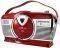 SOUNDMASTER RCD1350RO RETRO CD/MP3/USB RADIO RED