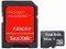 SANDISK 16GB MICRO SDHC CLASS 4 + SD ADAPTER SDSDQM-016G-B35A