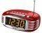 AKAI AR400RD DIGITAL ALARM CLOCK RADIO RED