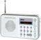 AKAI DR002A-521 USB PORTABLE RADIO SILVER WHITE