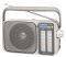 PANASONIC RF-2400D PORTABLE AM/FM RADIO SILVER/GREY