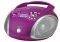 GRUNDIG RCD 1445 USB RADIO WITH CD PLAYER AND MP3/WMA PLAYBACK PURPLE/SILVER