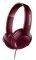 PHILIPS SHL3070RD/00 BASS+ ON-EAR FLAT FOLDING HEADPHONES RED