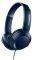 PHILIPS SHL3070BL/00 BASS+ ON-EAR FLAT FOLDING HEADPHONES BLUE