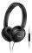 PHILIPS SHL5005/00 ON-EAR FLAT FOLDING HEADPHONES WITH MIC BLACK