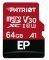 PATRIOT PEF64GEP31MCX EP SERIES 64GB MICRO SDXC V30 A1 CLASS 10 WITH SD ADAPTER