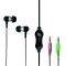 LOGILINK HS0018A STEREO IN-EAR EARPHONE WITH 2 SETS EAR BUDS WITH MICROPHONE BLACK
