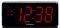 LENCO CR-30BK CLOCK RADIO WITH RED 3-INCH LED...