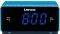 LENCO CR-520 STEREO CLOCK RADIO WITH 1.2\'\' BLUE DISPLAY AND USB CHARGER BLUE