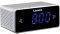 LENCO CR-520 STEREO CLOCK RADIO WITH 1.2\'\' BLUE DISPLAY AND USB CHARGER SLIVER