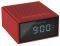 CREATIVE CHRONO PORTABLE SPLASH-PROOF BLUETOOTH SPEAKER AND FM RADIO CLOCK RED