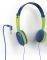 HAMA 177013 KIDS ON-EAR STEREO HEADPHONES BLUE/GREEN