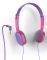 HAMA 177014 KIDS ON-EAR STEREO HEADPHONES PURPLE/PINK