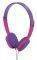 HAMA 177014 KIDS ON-EAR STEREO HEADPHONES PURPLE/PINK