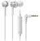 AUDIO TECHNICA ATH-CKR30ISSV SONICFUEL IN-EAR HEADPHONES WITH IN-LINE MIC & CONTROL SILVER/WHITE