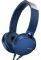 SONY MDR-XB550APL EXTRA BASS HEADPHONES BLUE