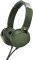 SONY MDR-XB550APG EXTRA BASS HEADPHONES GREEN