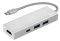 HAMA 135756 USB 3-PORT 3.1 TYPE-C HUB 1:3 WITH 2X USB-A + USB-C + HDMI BUS-POWERED SILVER