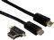 HAMA 122227 HIGH SPEED HDMI CABLE 1.5M + 2 HDMI ADAPTERS BLACK