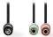 NEDIS CAGP22150BK02 HEADSET AUDIO CABLE 3.5MM MALE - 2X 3.5MM FEMALE 0.2M BLACK