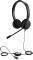 HEADPHONES JABRA EVOLVE 20 STEREO, MICROPHONE, BLACK