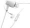 HAMA 184010 JOY HEADPHONES IN-EAR MICROPHONE FLAT RIBBON CABLE WHITE