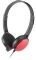 UGO USL-1222 ON-EAR HEADSET WITH MIC RED