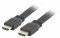 LANBERG FLAT CABLE HDMI V2.0 1M BLACK
