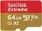 SANDISK SDSQXAH-064G-GN6AA EXTREME 64GB MICRO...