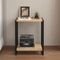 ΚΟΜΟΔIΝΟ MEGAPAP GINA SAPPHIRE OAK/ΜΑYΡΟ (39 X 30 X 48 CM) ΚΟΜΟΔIΝΟ MEGAPAP GINA SAPPHIRE OAK/ΜΑYΡΟ (39 X 30 X 48 CM)