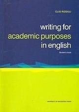 WRITING FOR ACADEMIC PURPOSES IN ENGLISH