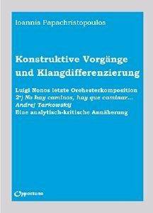 KONSTRUKTIVE VORGANGE UND KLANGDIFFERENZIERUNG