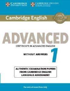 CAMBRIDGE CERTIFICATE IN ADVANCED ENGLISH 1