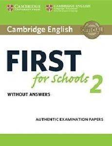 CAMBRIDGE ENGLISH FIRST FOR SCHOOLS 2 WITHOUT ANSWERS 108135472