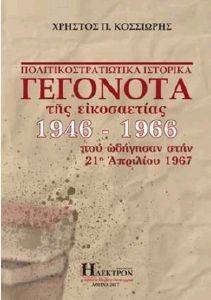 ΠΟΛΙΤΙΚΟΣΤΡΑΤΙΩΤΙΚΑ ΙΣΤΟΡΙΚΑ ΓΕΓΟΝΟΤΑ ΤΗΣ ΕΙΚΟΣΑΕΤΙΑΣ 1946-1966 ΠΟΛΙΤΙΚΟΣΤΡΑΤΙΩΤΙΚΑ ΙΣΤΟΡΙΚΑ ΓΕΓΟΝΟΤΑ ΤΗΣ ΕΙΚΟΣΑΕΤΙΑΣ 1946-1966
