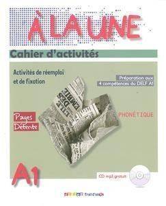 A LA UNE A1 CAHIER D ACTIVITES
