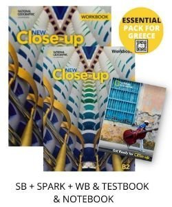 NEW CLOSE UP B2 ESSENTIAL PACK FOR GREECE (STUDENTS BOOK-SPARK-WORKBOOK-TESTBOOK-NOTEBOOK)