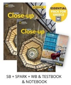 NEW CLOSE UP B2+ ESSENTIAL PACK FOR GREECE (STUDENTS BOOK-SPARK-WORKBOOK-TESTBOOK-NOTEBOOK)