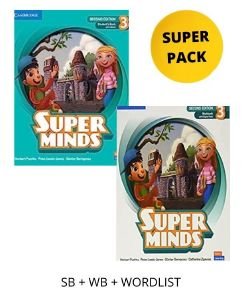 SUPER MINDS 3 SUPER PACK (STUDENTS BOOK +WORKBOOK + WORDLIST)