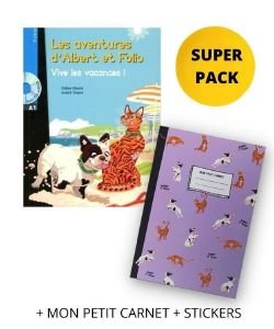 ALBERT ET FOLIO VIVE LES VACANCES! SUPER PACK (+ MON PETIT CARNET + STICKERS) ALBERT ET FOLIO VIVE LES VACANCES! SUPER PACK (+ MON PETIT CARNET + STICKERS)