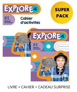 EXPLORE 4 SUPER PACK (LIVRE + CAHIER + CADEAU SURPRISE)