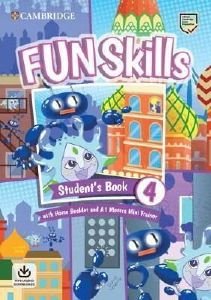 FUN SKILLS EXAM PACK STUDENTS BOOK LEVEL 4 (+ HOME BOOKLET   A1 MOVERS MINI TRAINER WITH DOWNLOADABLE AUDIO)