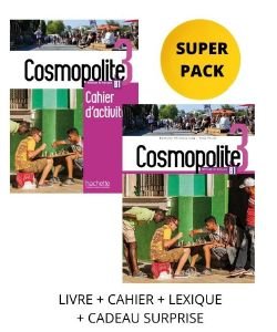 COSMOPOLITE 3 SUPER PACK (LIVRE + CAHIER + LEXIQUE + CADEAU SURPRISE)
