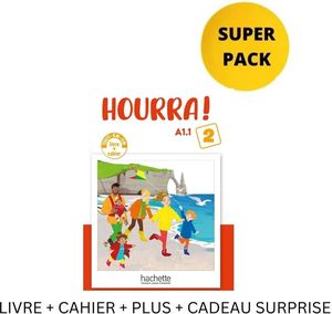 HOURRA! MINI 2 SUPER PACK (LIVRE + CAHIER + PLUS + CADEAU SURPRISE)