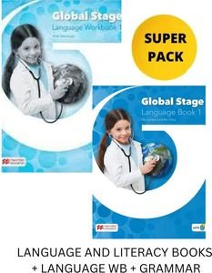 GLOBAL STAGE 1 SUPER PACK (LANGUAGE AND LITERACY BOOKS + LANGUAGE WB + GRAMMAR)