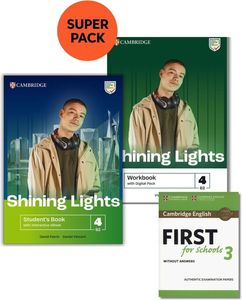 SHINING LIGHTS 4 SUPER PACK 2 (STUDENTS BOOK + WORKBOOK +FIRST FOR SCHOOLS 3 + WORDLIST)